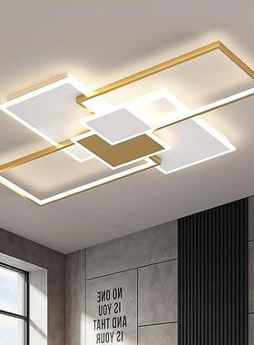 款客厅灯2024新简33279轻约现代大气吸顶灯主创意奢长方形卧室中