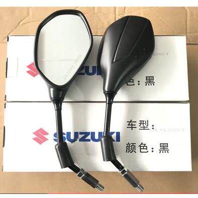 铃木机车后照镜酷道150极客飒乐至丽至110小海豚反光镜后视镜
