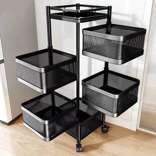 Kitchen rotating storage rack food storage rack厨房旋转置物