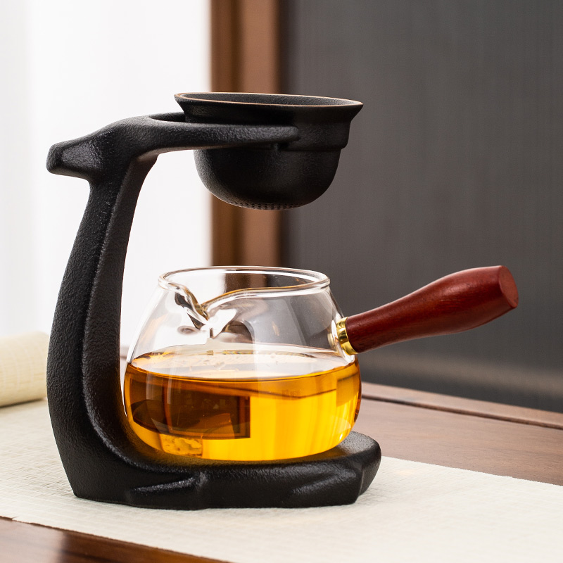 懒人茶漏过滤茶渣陶瓷公道杯一体茶具配件茶滤过滤架创意泡茶神器