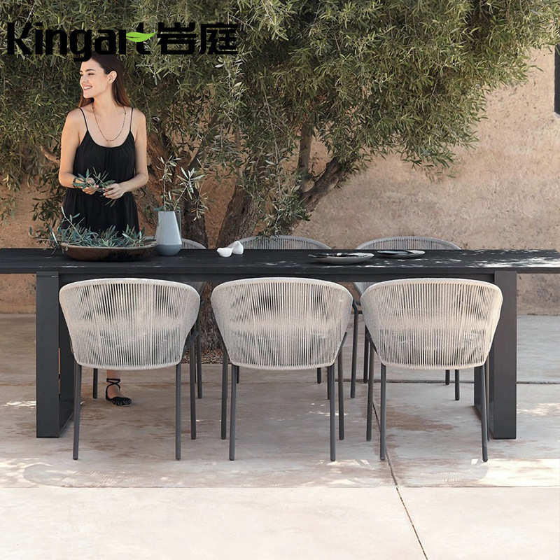 户外桌椅庭院室外休闲露天花园家具民宿阳台藤编桌椅咖啡厅藤椅