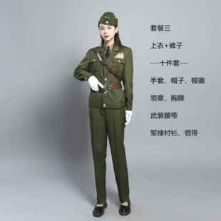 正品美式新款女装民国军题服特胡务司令官主沙家浜演出影楼18-25