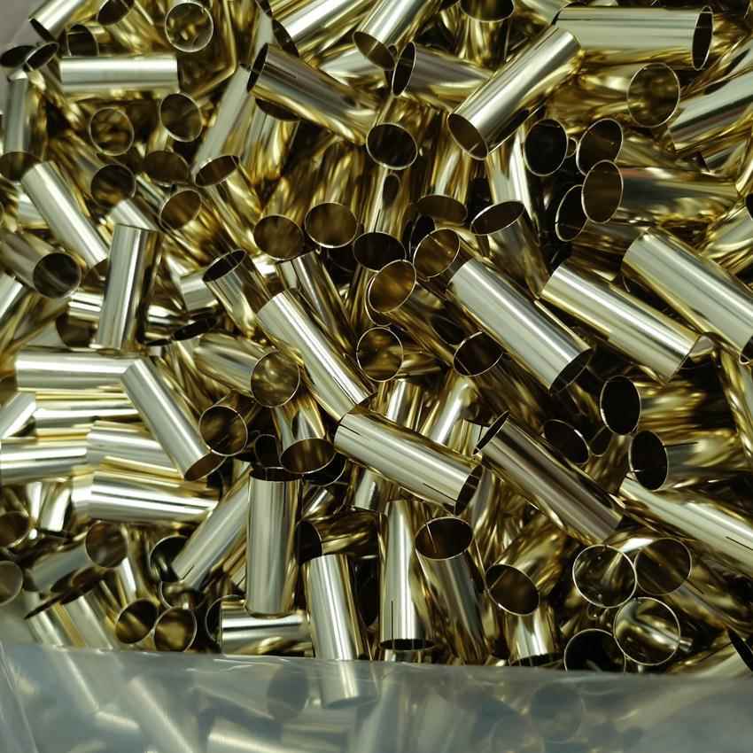 H65黄铜管薄壁黄铜套任意尺寸切割无毛刺精密无缝管有封口扩孔