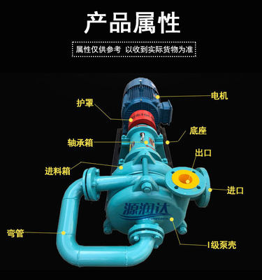 SYA压滤机入J料泵用ZE ZJW洗煤污泥环保XYY设型备专入料渣浆泵