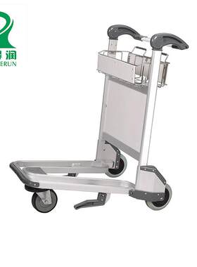 铝合金羊角手柄机场车高铁站火车站行李手推车三轮机场行李车