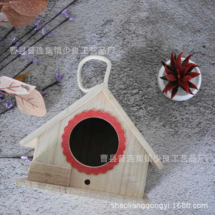 新款直销鸟窝实木制保暖繁殖箱户外鸟巢房屋玄风虎皮八哥小鸟笼房