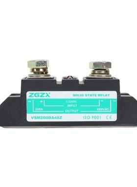 固态继电器200A300A08160A流控交流工业4级固态直继电器2V大3功率