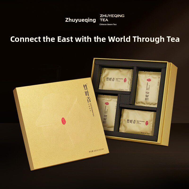 竹叶绿茶2025新茶春茶特级(敦道)绿茶峨眉高山茶芽商务礼盒160g