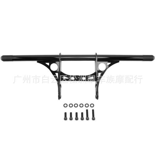 适用哈雷XL883 1200 X48 72 一字保险杠 防摔胶护杠架 04-23年