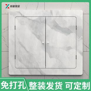 地暖分水器遮挡罩贴墙洞口腔喷雾绘遮挡盖板暖气装饰弱电箱地暖遮