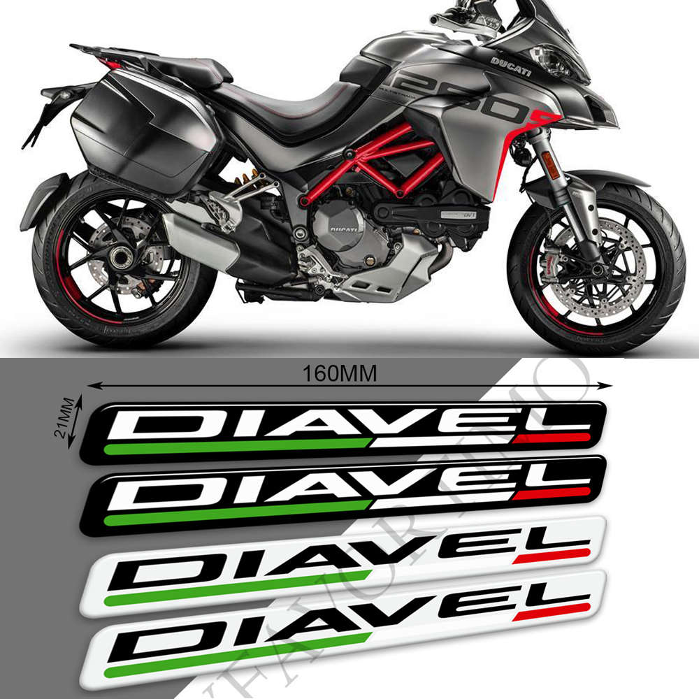 适用于杜卡迪 Diavel 1260S V2 V4摩托车3D油箱贴纸2015-2021