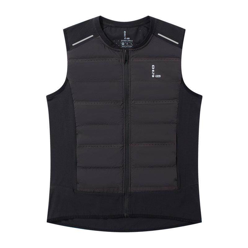 2024新品跑步羽绒马甲男女综训运动健身立领轻薄保暖冬季户外背心