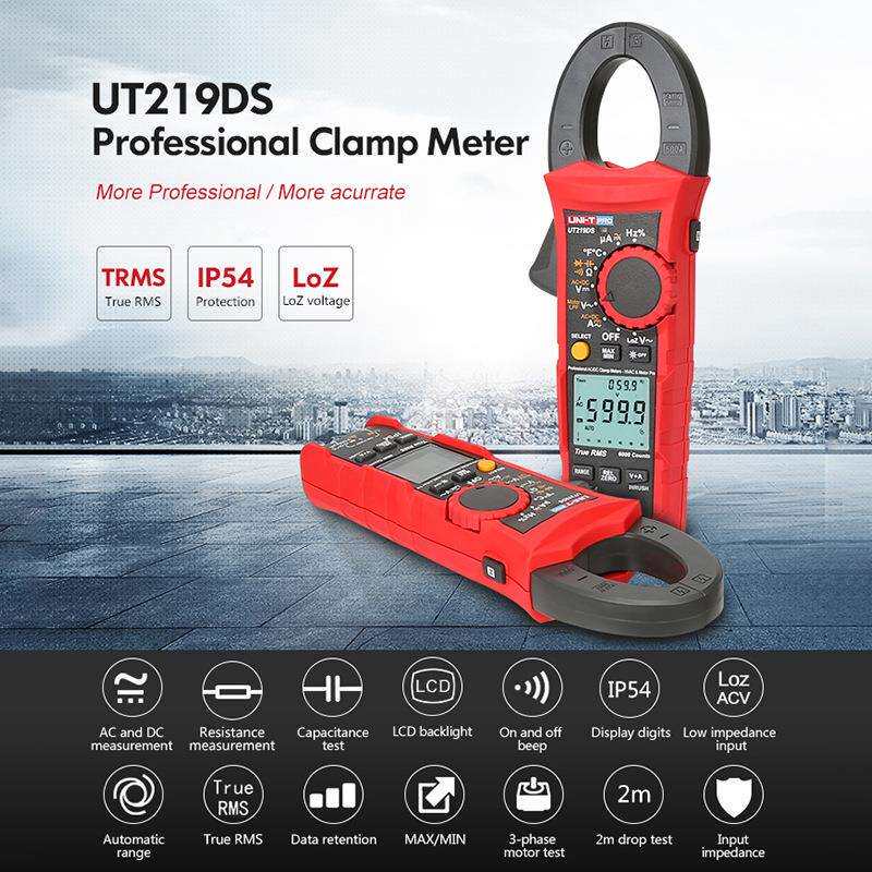优利德UT219DS/UT219E/UT219M高精度真有效值钳形电流表工业跨境