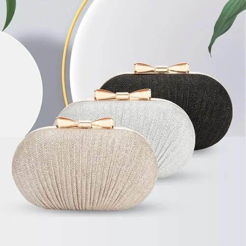 Wedding Bridal Clutch Handbag Women Evening Party Bag Chain