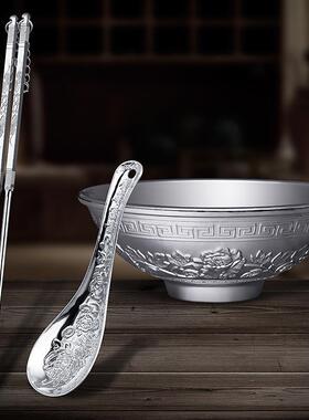 鱼银碗碗三件套20231207勺银碗银筷银勺工艺品会销礼品拓客引流筷