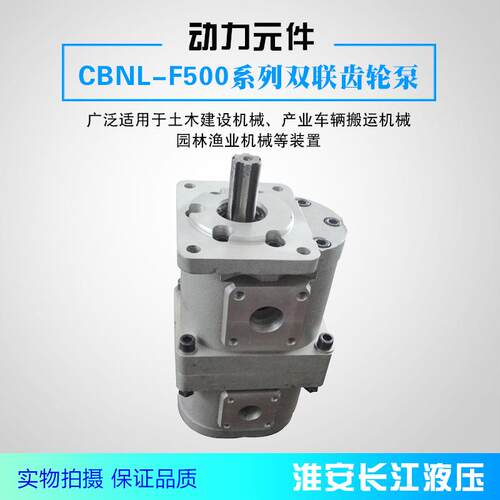 CBNL-F500系列双联齿轮泵高效液压齿轮油泵厂家直发支持长江液压