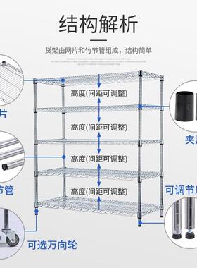 二层线物网货架置物架厨房生阳钢台卫间收纳架不tlzny%j#锈带轮金
