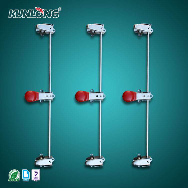 SK1-622S锌合金双开门密闭联动把手 不锈钢步入式试验箱手柄锁厂