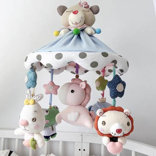 木朵手工纯棉宝宝玩偶玩具婴儿床挂diy新生儿音乐旋转床铃材料包