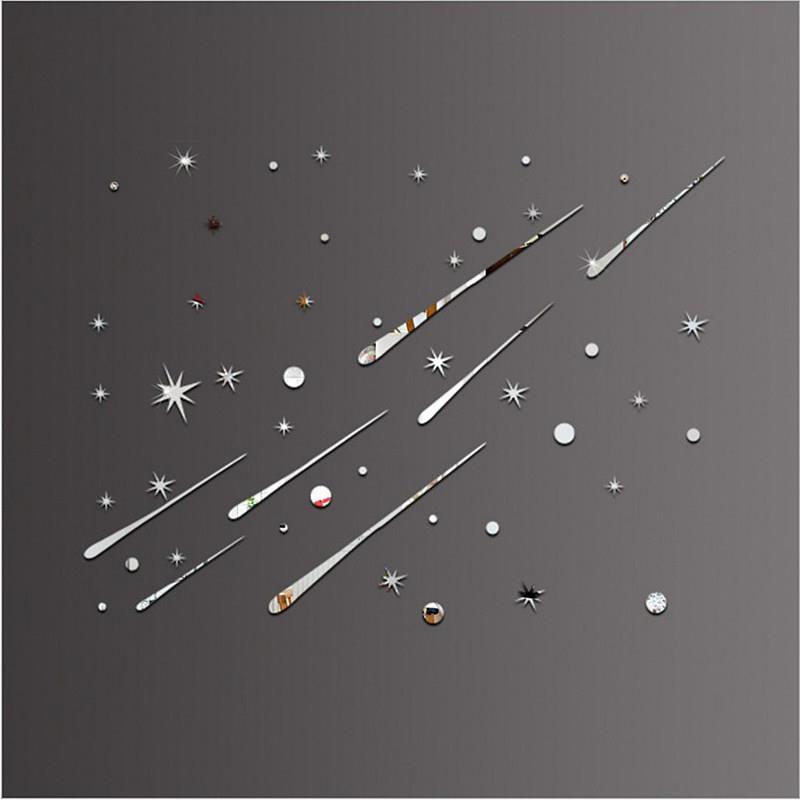 亚克力流星镜面墙贴自粘创意房顶3D立体墙顶屋顶天花板吊顶装饰品