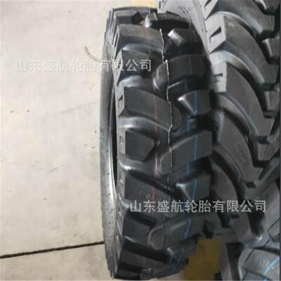 挖机挖沟机斜交工程轮胎7.50-16山地王加密人字花纹轮胎750-16