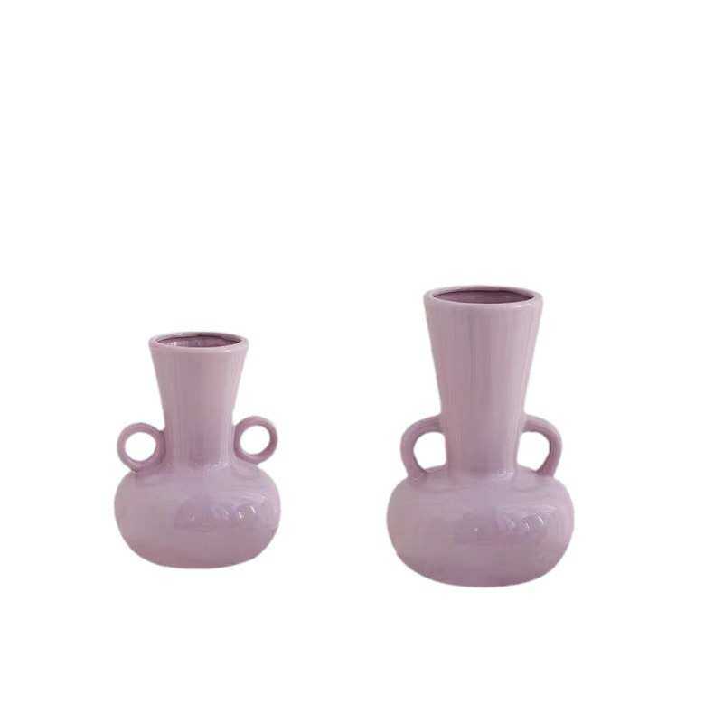 法式创意奶油ins风陶瓷花瓶 高品质插花干花客厅餐桌装饰花器批发,家居饰品,花瓶,淘宝优惠券,粉丝福利购,淘宝优惠卷