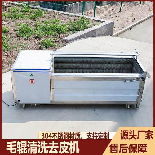 土豆去皮机商用清洗生姜地瓜芋头莲藕全自动不锈钢毛刷脱皮机