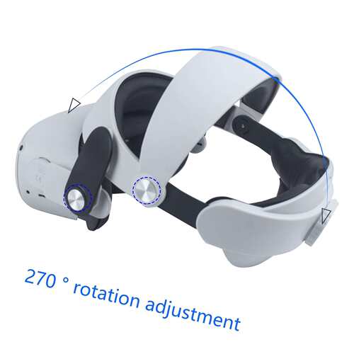 新款适用于Oculusquest2替换头戴VR配件减重头带不压脸易戴