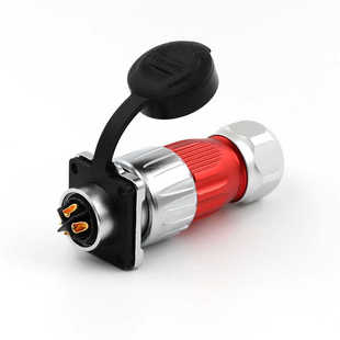 旋转式 凌科DH20 航空插头防水连接器 金属 锁紧 12芯