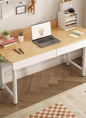 桌室子女生卧带抽家屉书桌生用简易化妆学习桌出租屋办公电脑雄巍