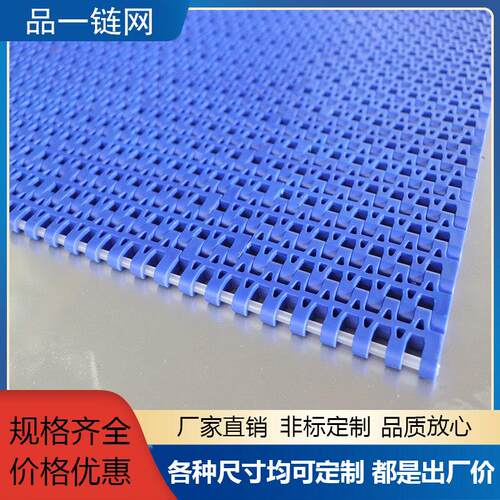 塑胶网带输送带pp食品清洗流水线耐高温PVC挡板式尼龙链板输送带