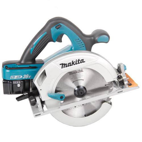 牧田电Makita36V锂电充电式圆1锯90m7m无绳电ROC动木工切割机DHS1