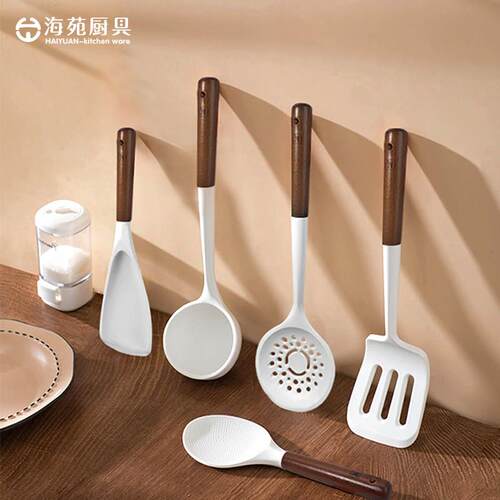 韩国不沾锅矽胶锅铲厨具高颜值炒菜锅铲家用厨房用品烹饪餐具套组