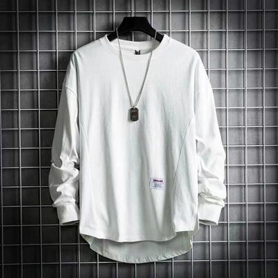 Men's long sleeved round neck T-shirt, youth street dance