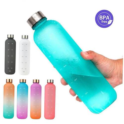 1 Liters Water Bottle Motivational Drinking Bottle Sports Wa