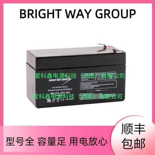BRIGHT WAY GROUP蓄电池 BW1213 12V1.3AH 船舶应急免维护电池