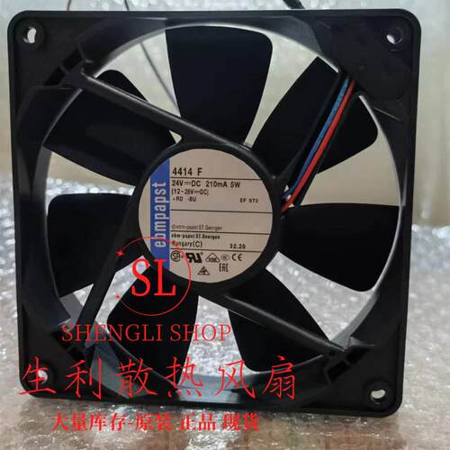 德国进口ebmpapst 4414F 4414FR 4414F/2 4414FM 24V 5W散热风扇