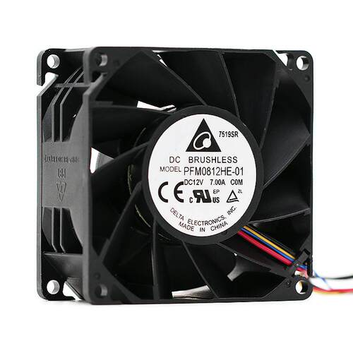 台达DELTA PFM0812HE-01 8038 12V 7.00A 四线PWM超暴力散热风扇
