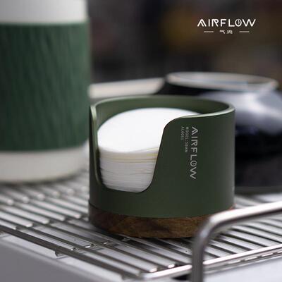 AIRFLOW气流意式咖啡机圆形粉碗滤纸收纳层架摩卡壶51/53/58mm通