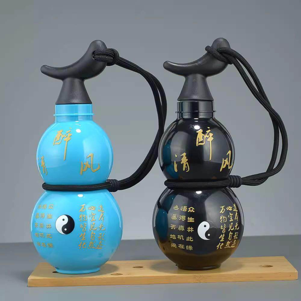 网红葫芦水杯黑神话悟空水壶创意个性大葫芦塑料杯学生高颜值杯子