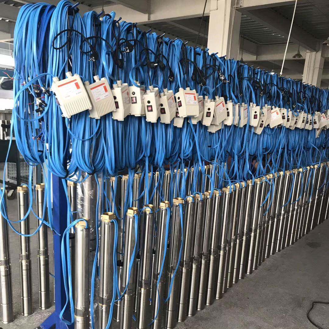 外贸不锈钢深井泵家用井水220v扬程380v抽水机叶轮式深井潜水泵