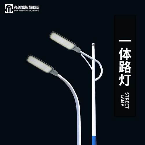 led市电路灯工程款100w户外路灯头道路照明50w庭院灯一体化路灯