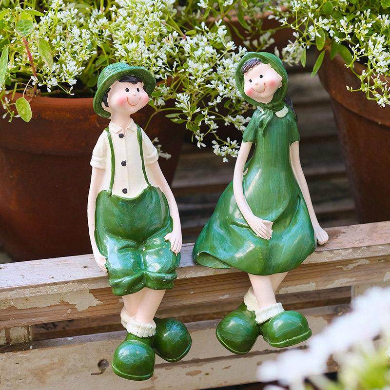 花园摆件吊脚娃娃户外庭院造景客厅电视柜露台阳台园艺花架装饰品,家居饰品,户外/庭院摆件,淘宝优惠券,粉丝福利购,淘宝优惠卷