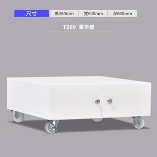 成都打印机柜子落地A3复印机工作台放置柜移动矮柜带轮打印机底座