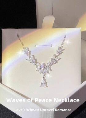 999纯银安全锁骨项炼可访问的豪华利基高端中国情人节礼物的女朋