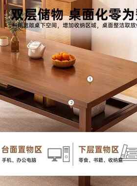 纯实木书桌生学习家用长条桌简易作台卧室学办公桌子储物工电hy-0