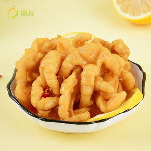 无骨鸡爪不辣的原味五香微辣凤爪商用300g盒装柠檬酸辣脱骨五