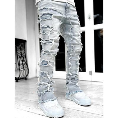 Men's Street Style Classic Ripped Distressed Skinny Jeans