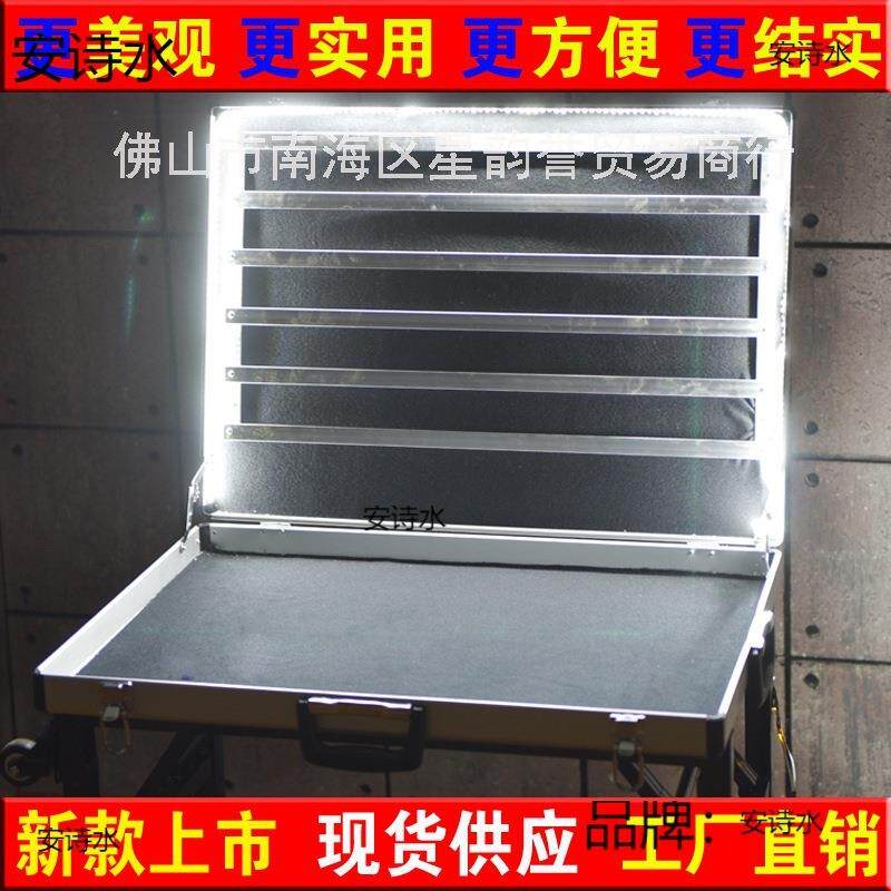 摆摊箱子便携式夜市摆摊饰耳环地摊箱多功能折叠饰品展示架