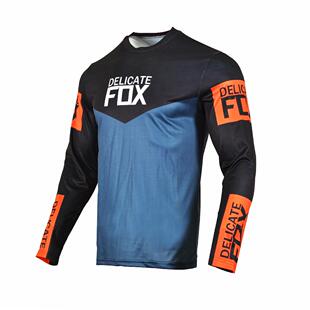 2022 DELICATE FOX 越野休闲山地骑行速降服 MX BMX 透气速干长T